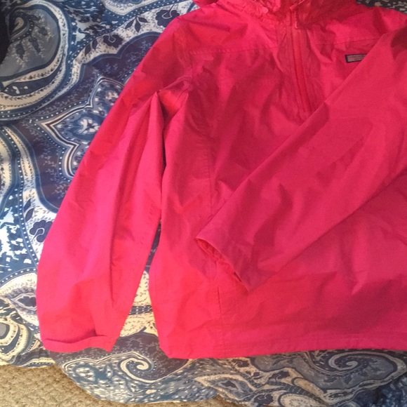 Vineyard vines bright pink rain jacket - Picture 2 of 5